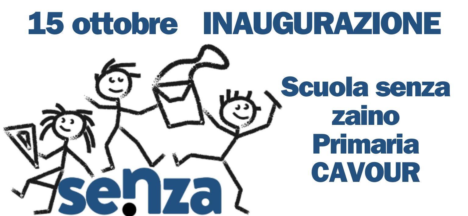 15 ottobre ore 9:30 INAUGURAZIONE scuola senza zaino con il SINDACO della Città di Rivoli ALESSANDRO ERRIGO